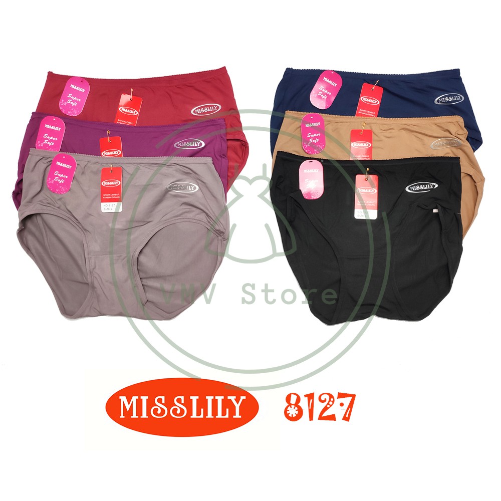 Celana Dalam Wanita Super Soft Misslily 8127 L XL XXL XXXL Original Miss Lily Cd Comfort Halus 3XL