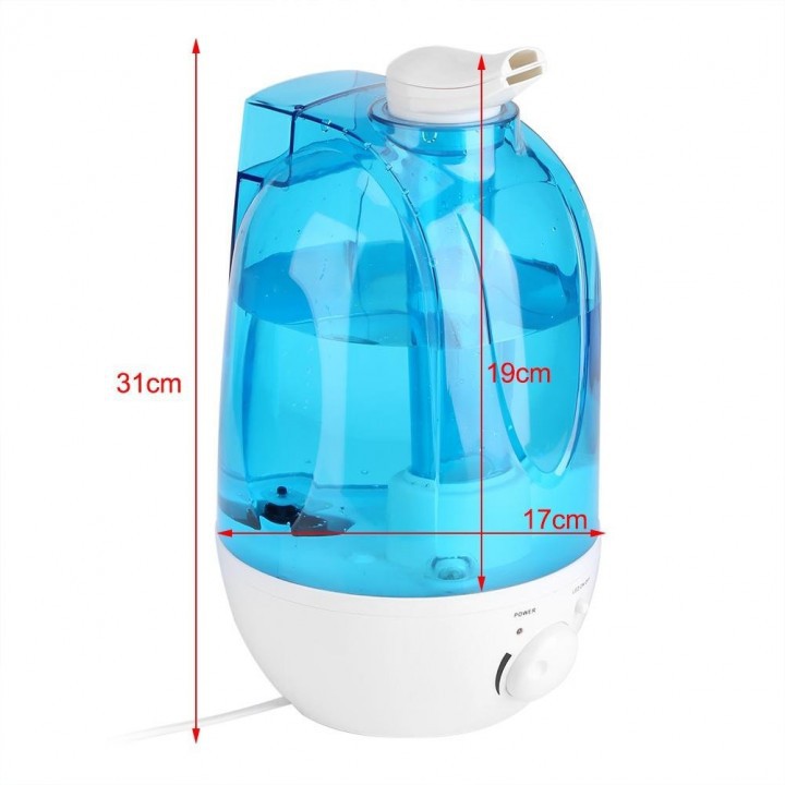 X03 - Dual Mist Noozle Humidifier Air Purifier 360 Degree Mist 3L