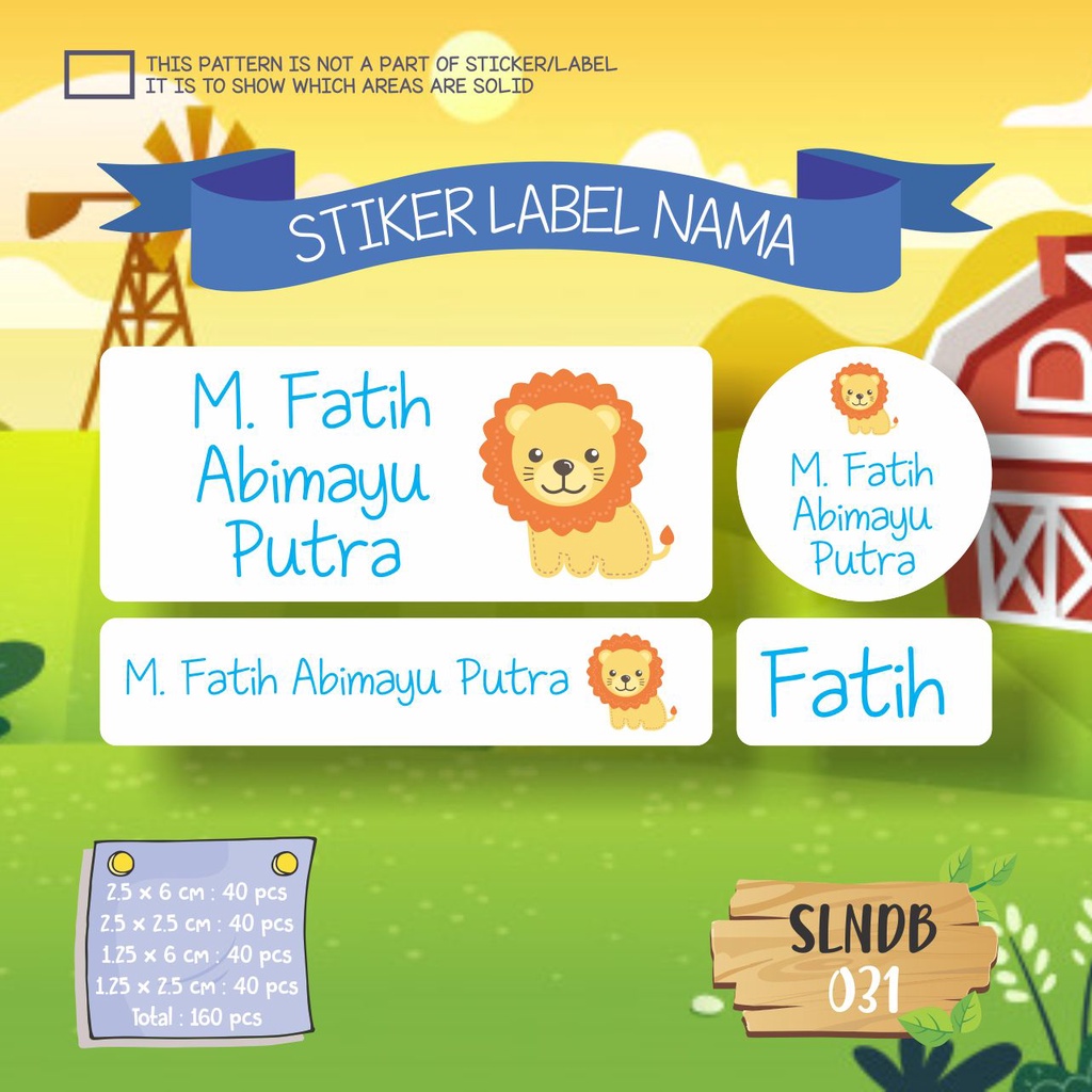 

stiker label nama anak waterproof ballerina kartun lucu owl SLNDB 031