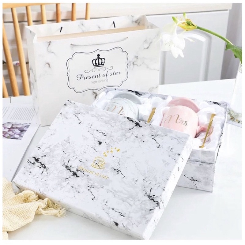 GELAS MARBLE / MUG MARBLE MR MRS / MUG COUPLE