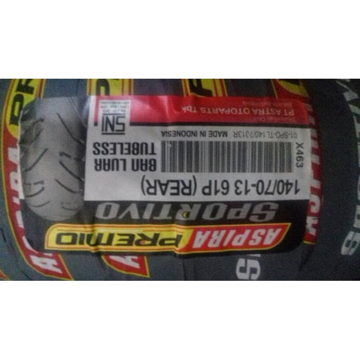ban luar aspira 140 70 13 tubeless HAM