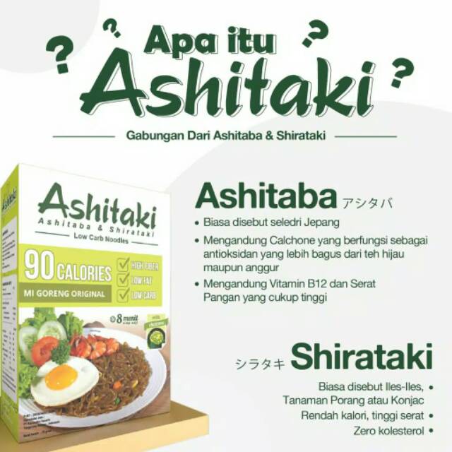 Ashitaki Mie Rendah Kalori