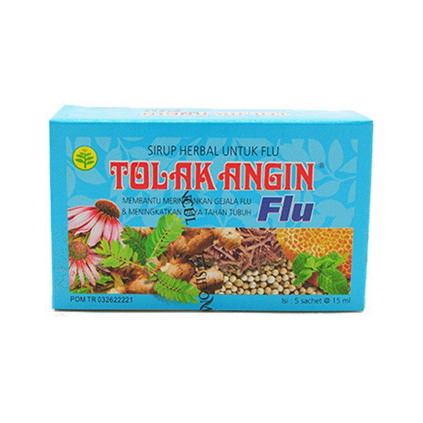 TOLAK ANGIN FLU PER BOX ISI 12 SACHET- TOLAK ANGIN CAIR UNTUK FLU