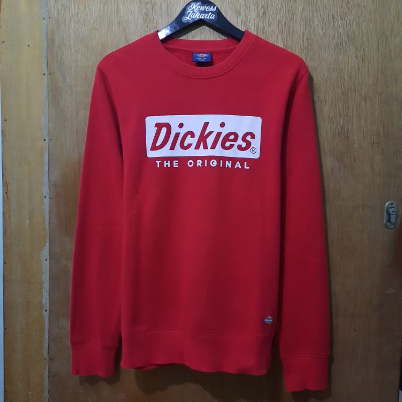 Crewneck Dickies size M fit L (Merah)