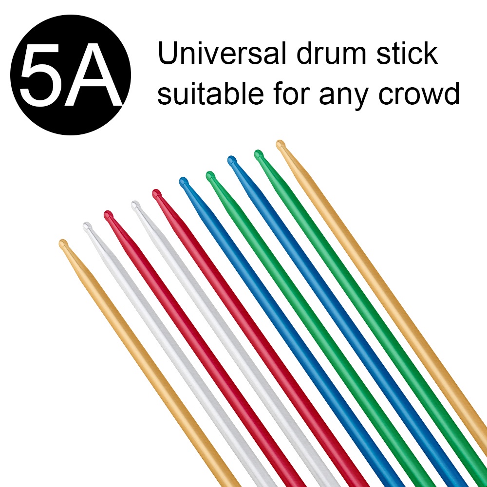 Stik Drum 5A Bahan Aluminum Alloy 5 Warna Untuk Latihan Kekuatan