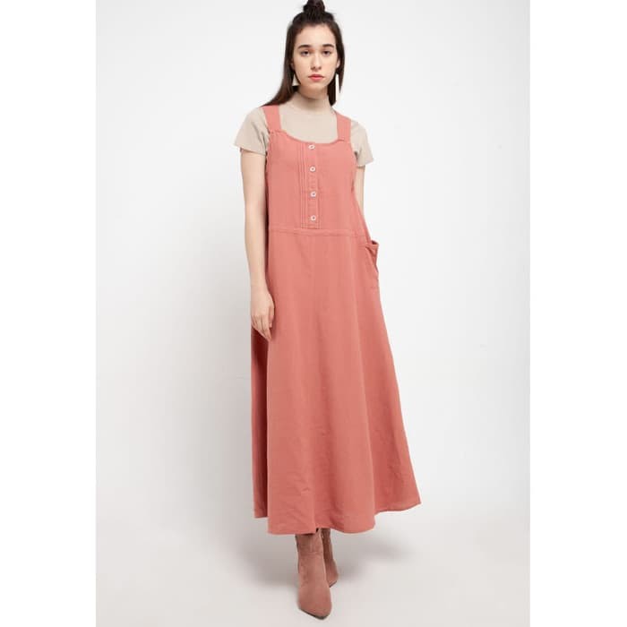 Rodeo - Overall Wanita - Bebe Overall - Dusty Pink