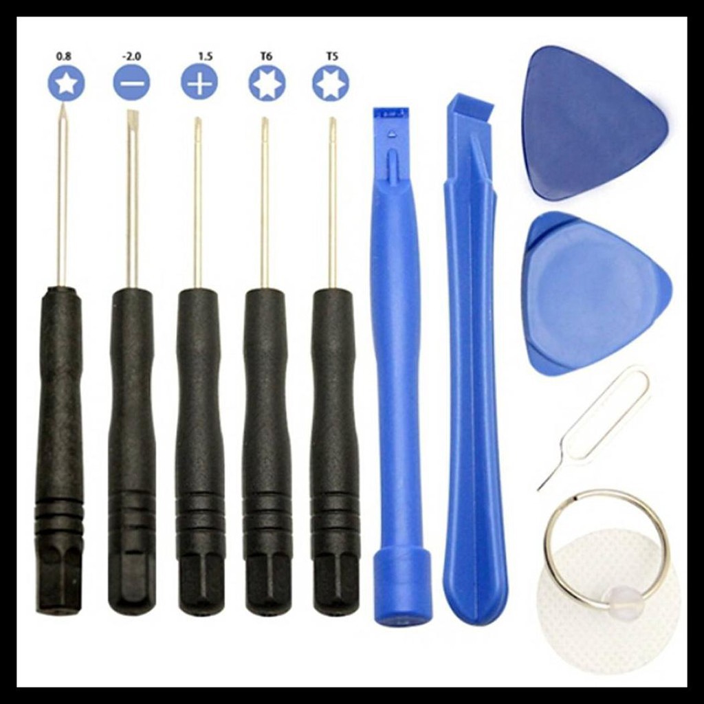 Alloet Peralatan Reparasi Smartphone 11 in 1 Repair Tools Set Alat Perbaikin W3011Black Grab Medan