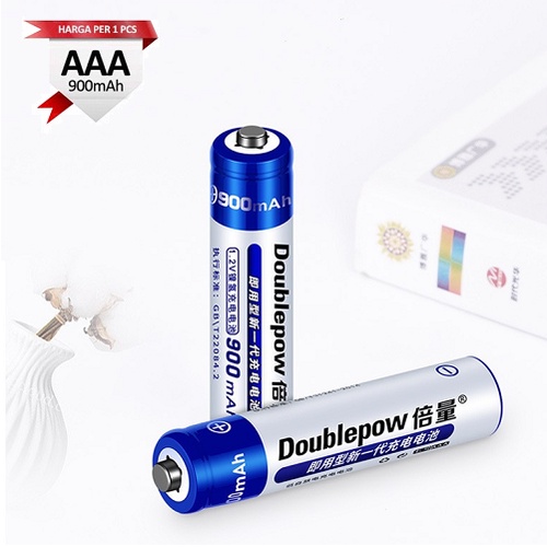 Battery Charger AAA DOUBLEPOW 1.2v 900mAh Rechargeable Baterai Cas Isi Ulang Batre Remote Ac DVD Mainan A3 Case