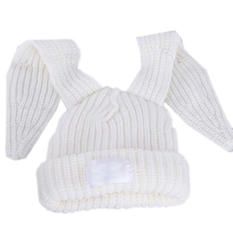 Zzz Rabbit Knit Hat Crochet Knitted Hat Skullies Beanie Topi Telinga Panjang Lucu Bunny Hat Topi Telinga Kelinci Wanita Musim Gugur Musim Dingin