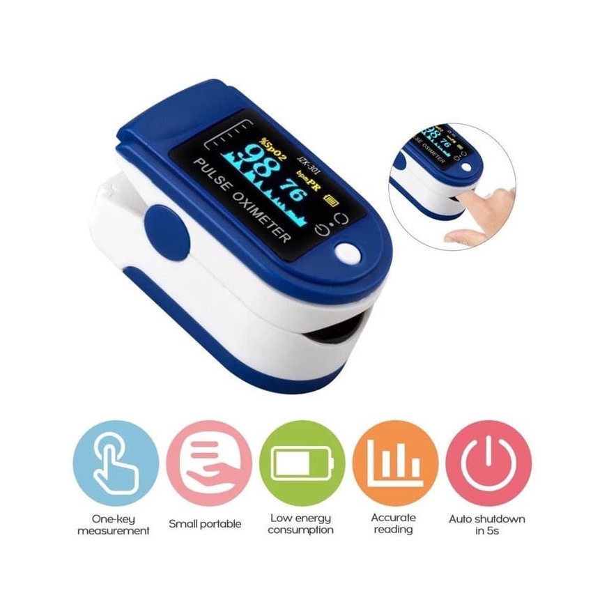 Finger Clip Pulse Oximeter SpO2 LED Full Color LK87 / Lk88