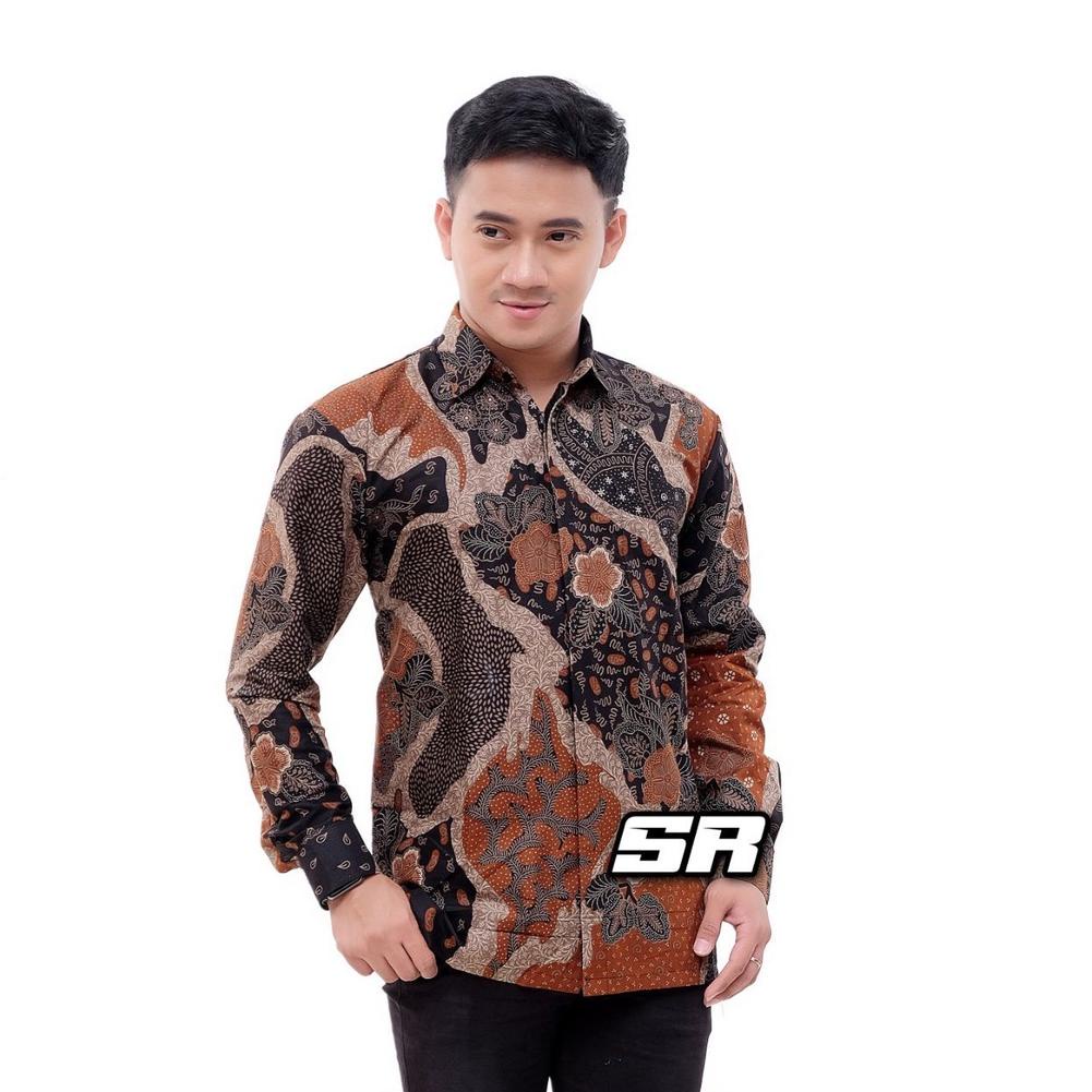 [KODE V3151] Kemeja Batik Lengan Panjang laki-laki Dewasa Original Asli Keren Terbaru 2022/ Hem Bati