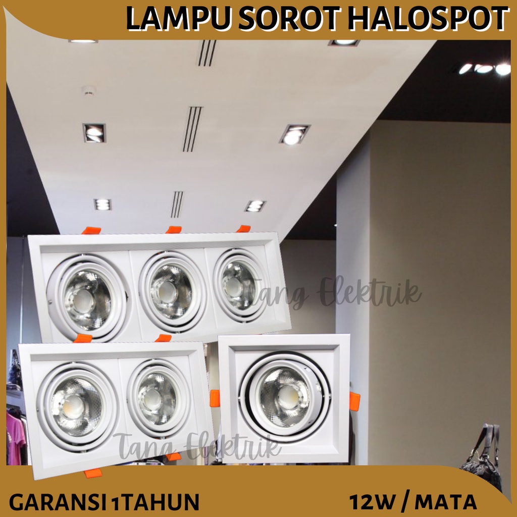 Lampu Sorot Halospot LED Grill Light Spot 1 Mata 2 Mata 3 Mata Termurah Berkualitas dan Bergaransi