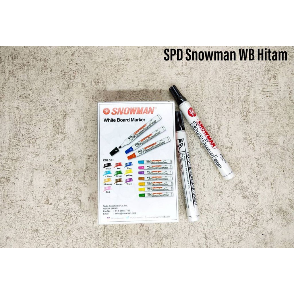 

(PCS) SPIDOL SNOWMAN WHITEBOARD HITAM BG-12