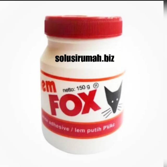 

barang baru! LEM FOX 150GRAM LEM PUTIH PVAC BAHAN UNTUK SLIME 150 gr 150gr botol kecil tutup merah barang baru gress bukan stok lama 150g 150 gr gram 150 g