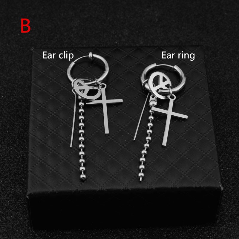 [Bayar Di Tempat]1Pc KPOP BTS Bangtan Boys Earring JIMIN Fashion Drop Chain Jewelry