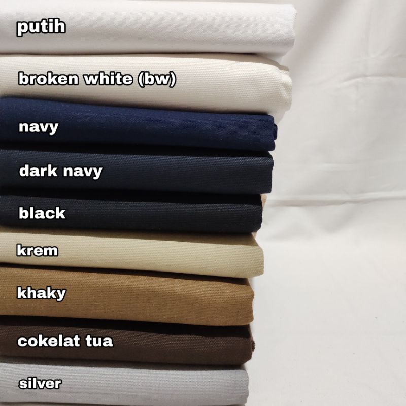 Kanvas polos marsoto warna warni full katun tebal ( 50 cm x 150 cm )