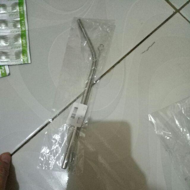 Sedotan Stainless Steel Bengkok Harga Satuan