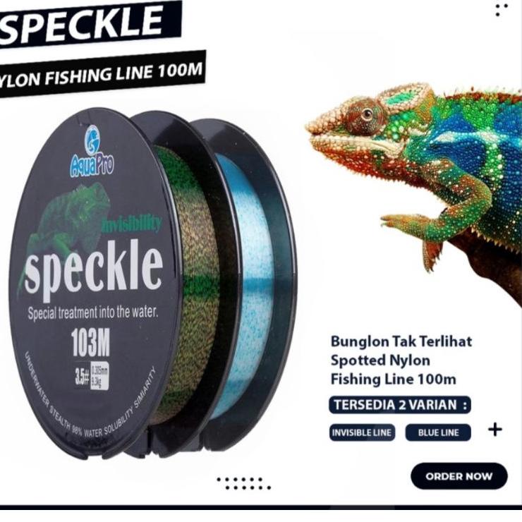 Telah Hadir.. Senar Pancing Speckle 100M Lembut Kuat Tidak keriting