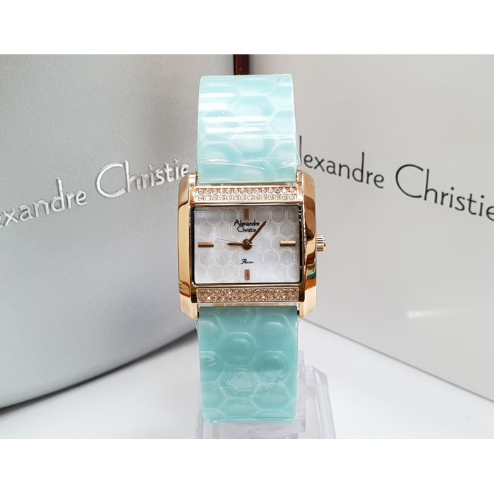 Jam Tangan Wanita Alexandre Christie AC 2591 Ice Blue Original