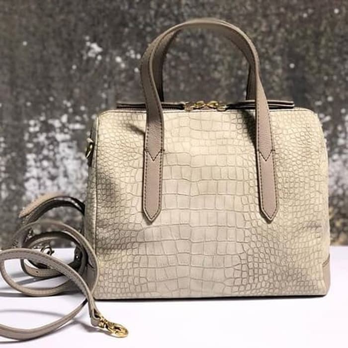 tas Fossil Sydney Satchel Croco Multi original