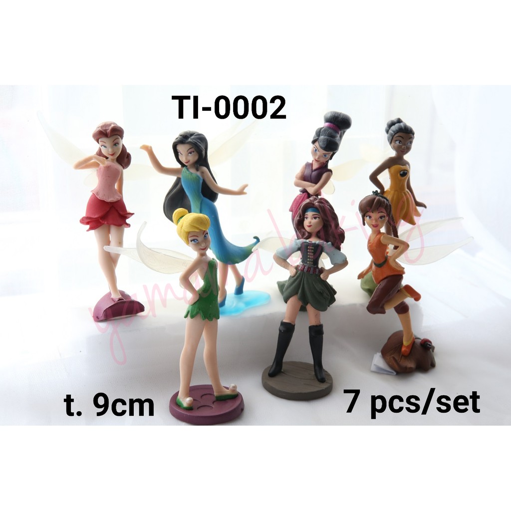 TI-0002 Topper hiasan kue cake mainan tinkerbell peri fairy sayap