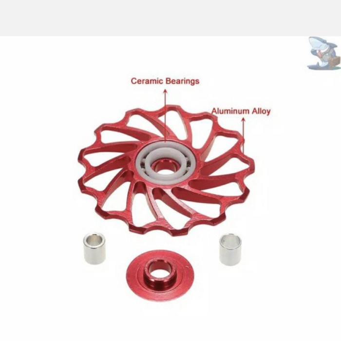 Pulley RD LIXADA 13T Ceramic bearing 7075 aluminium CNC