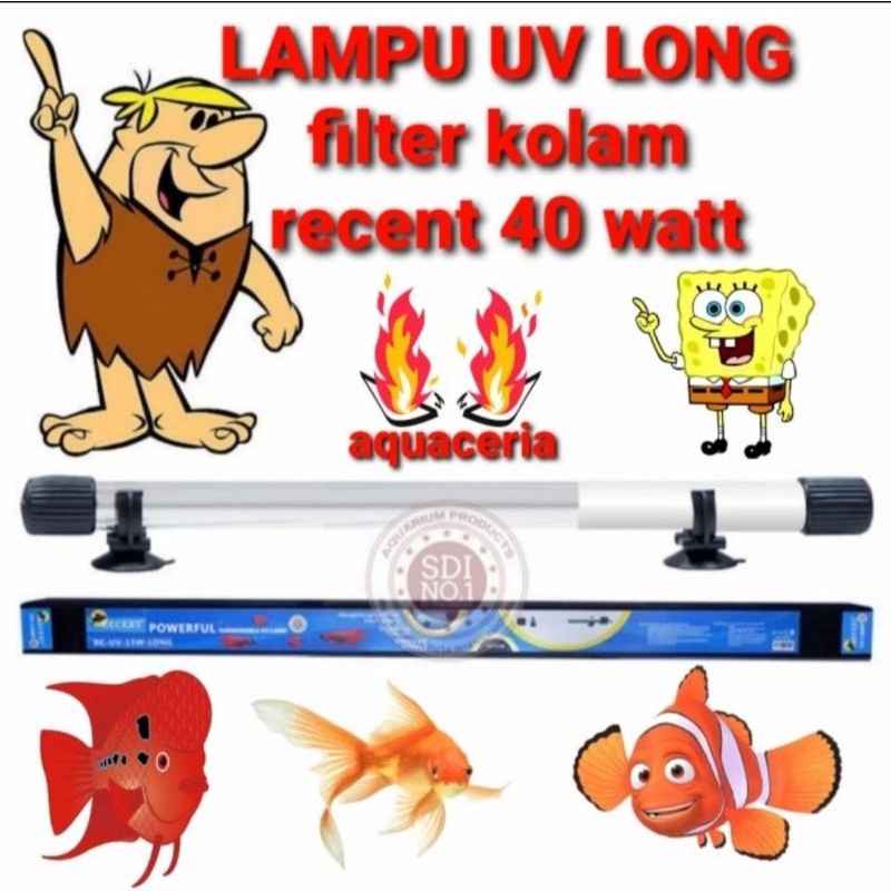 Lampu celup UV RECENT 40W Long Lampu uv sterilisasi