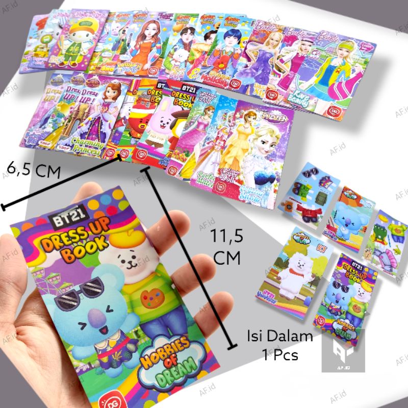 BP Bongkar Pasang Kertas Putren 10 Pcs Boneka kertas Mainan jadul Jadoel Mainan Anak Edukasi Grosir 