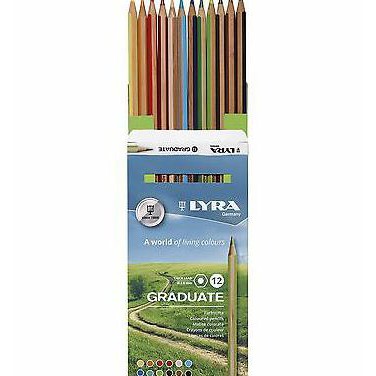 

PENSIL WARNA LYRA GRADUATE PERMANENT 12 COLOURS HEMAT KEMASAN DOS TERLARIS