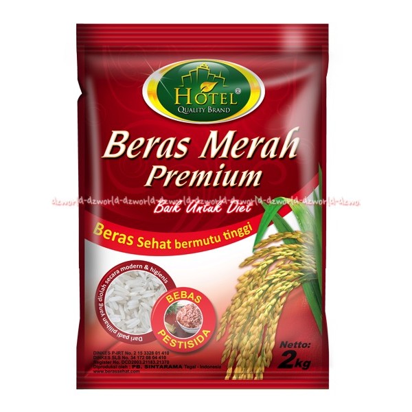 Hotel Beras Merah Mremium Merah 2kg Bebas Pestisida Beras Hotel Red Rice Beras Rendah Gula Diabetes