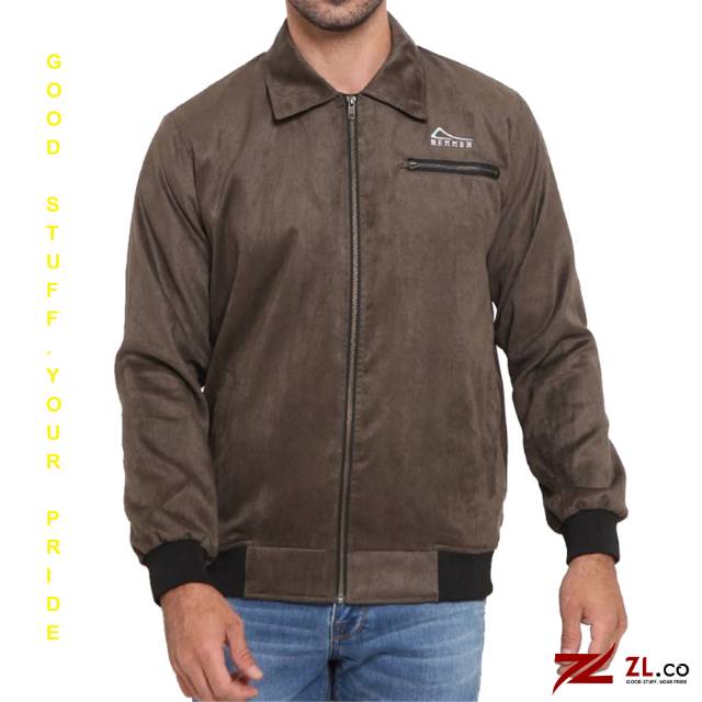 JAKET SUEDE BROWN ORIGINAL ZL.STORE