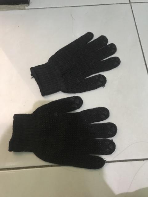 ( Satu Pasang ) Sarung Tangan Kerja Dengan Bintik Karet  / Pelindung Dimasa Psbb Sekarang