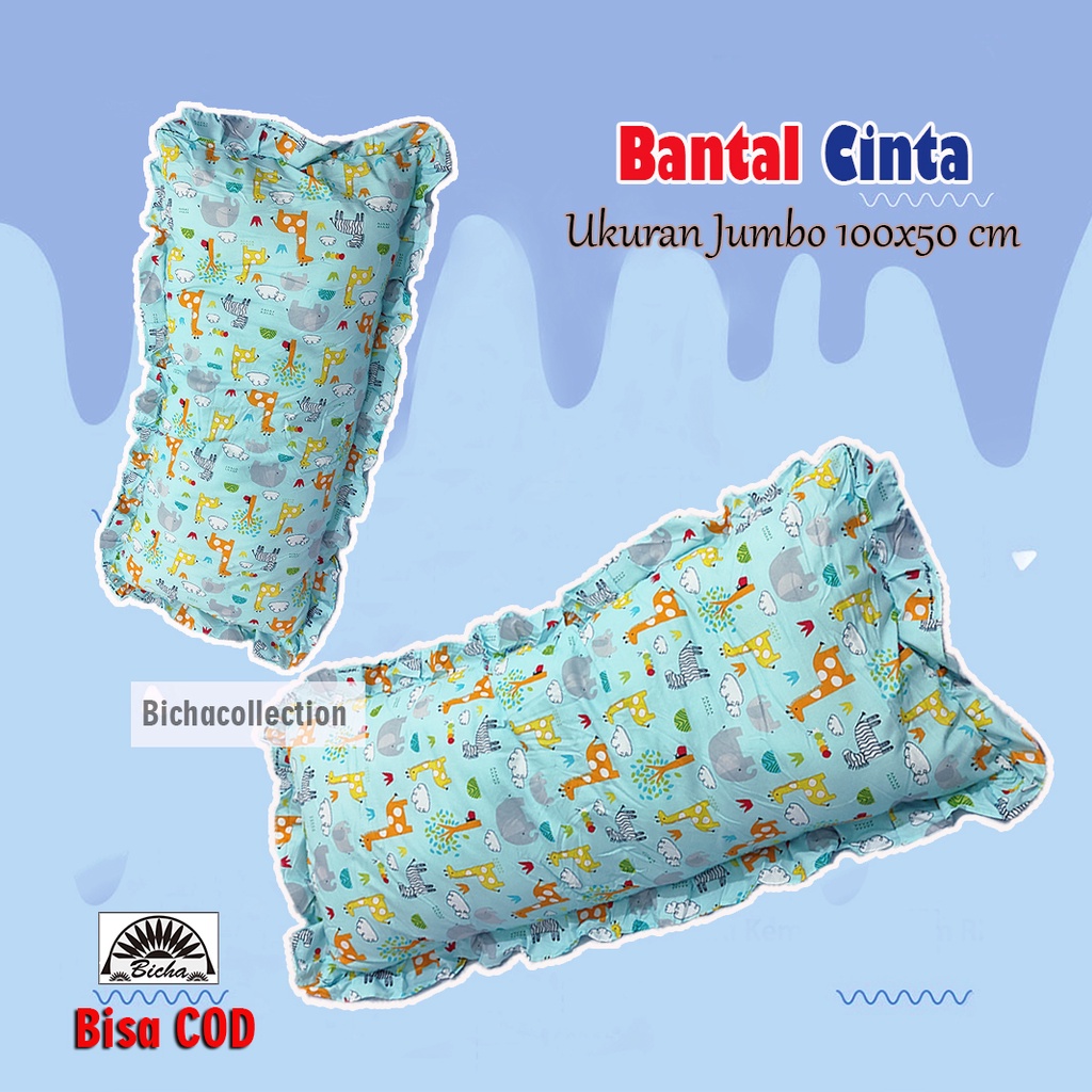 Promo Bantal Cinta Jumbo Ukuran 100x50 isi 1kg