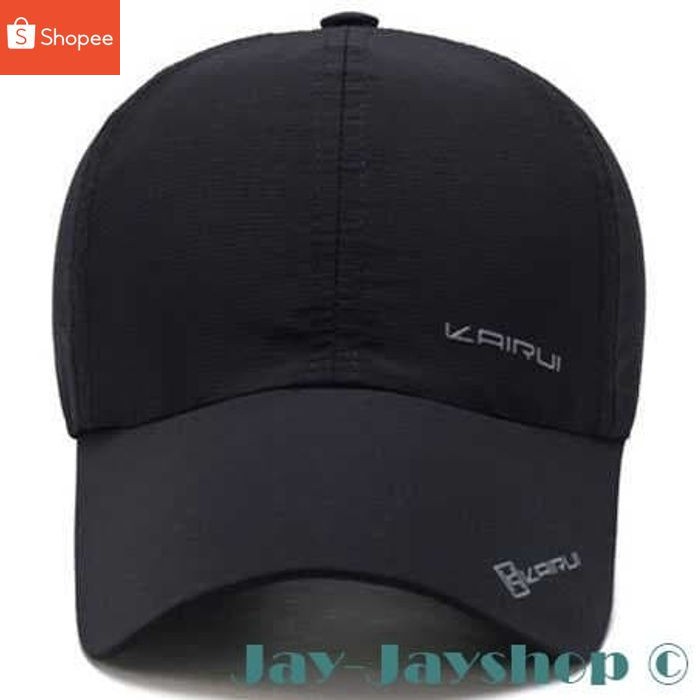 Topi baseball KAIRUI Topi Quick Dry Topi Olah Raga TERLARIS warna ABU ABU