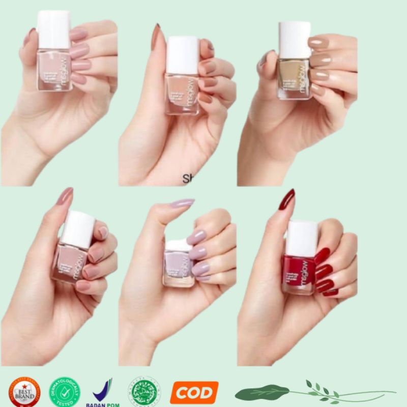 KUTEK HALAL MS GLOW NAIL POLISH CAT WARNA KUKU HALAL