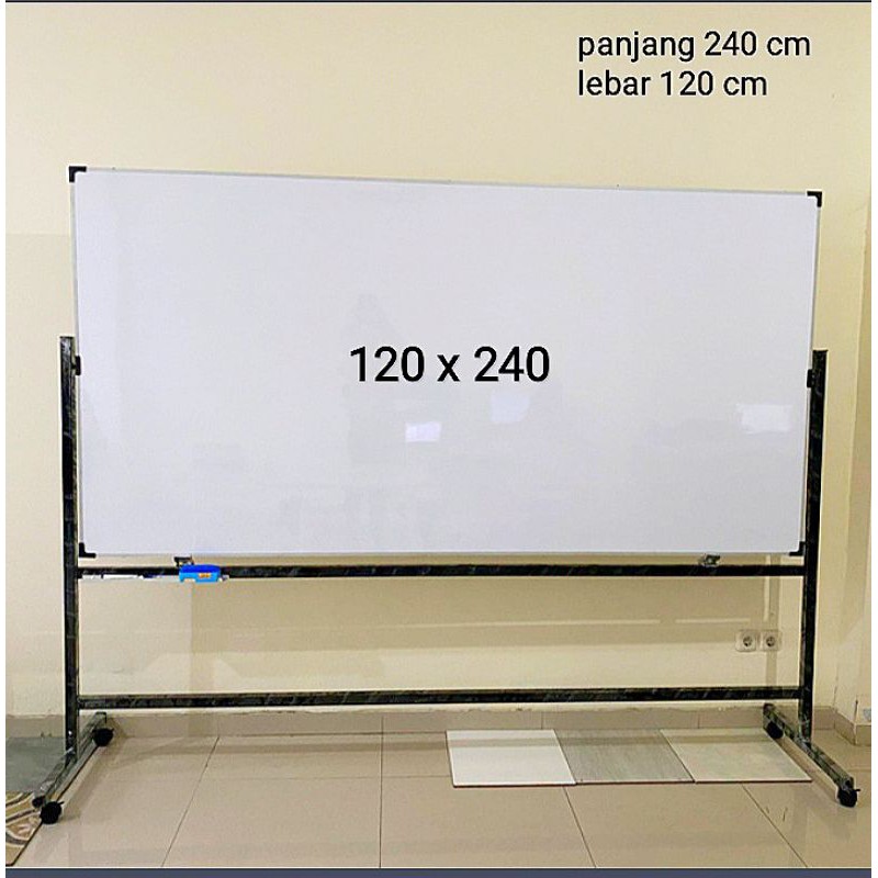 

whiteboard papan tulis 120 x 240 cm