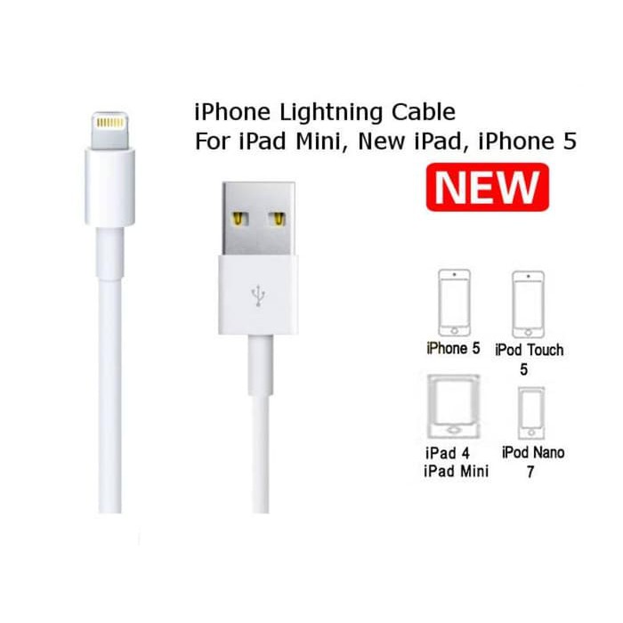 Kabel Data Iphone 5 / Kabel Data Iphone 6 / Kabel Charger Iphone HMP