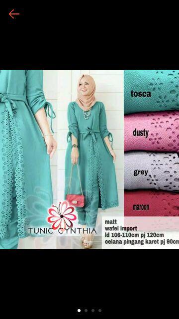 (ori & Busui_8 Varian Warna) Batik Couple Princes Hayunda Sarwendah Gamis Kebaya Modernji