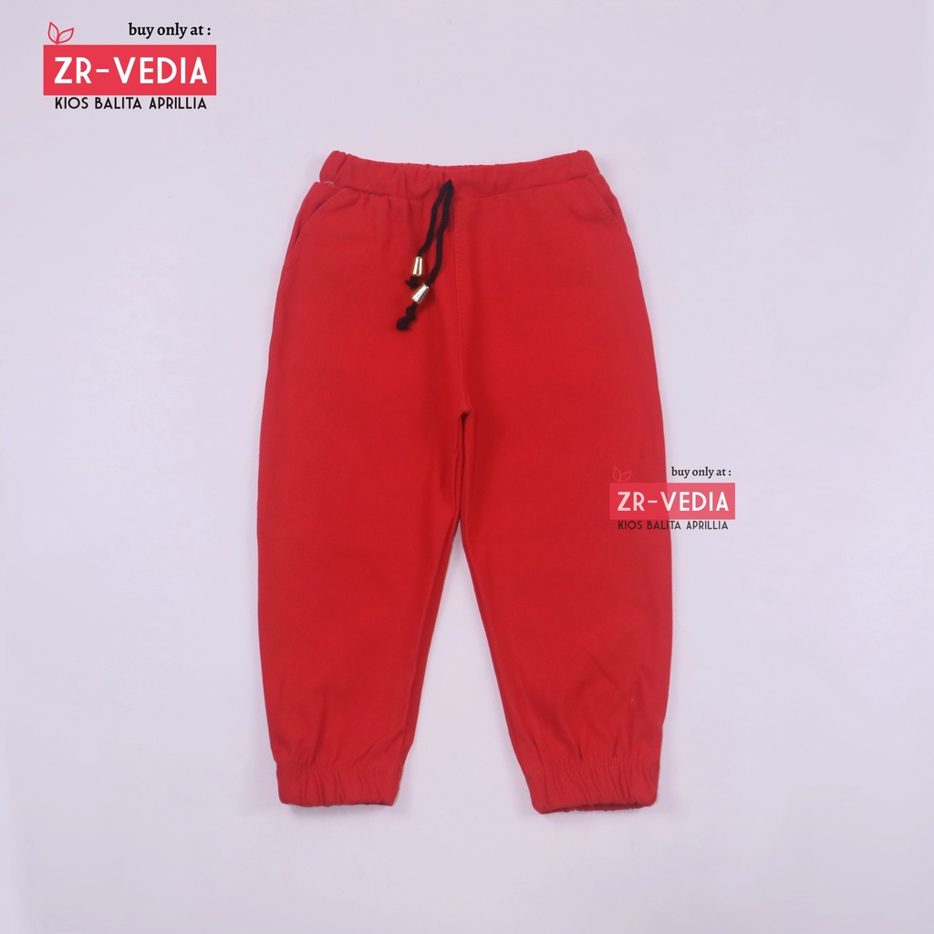 Jogger PREMIUM Polos Uk 1-2 Tahun /  Jeans Joger Denim Pants Celana Panjang Anak Laki Perempuan