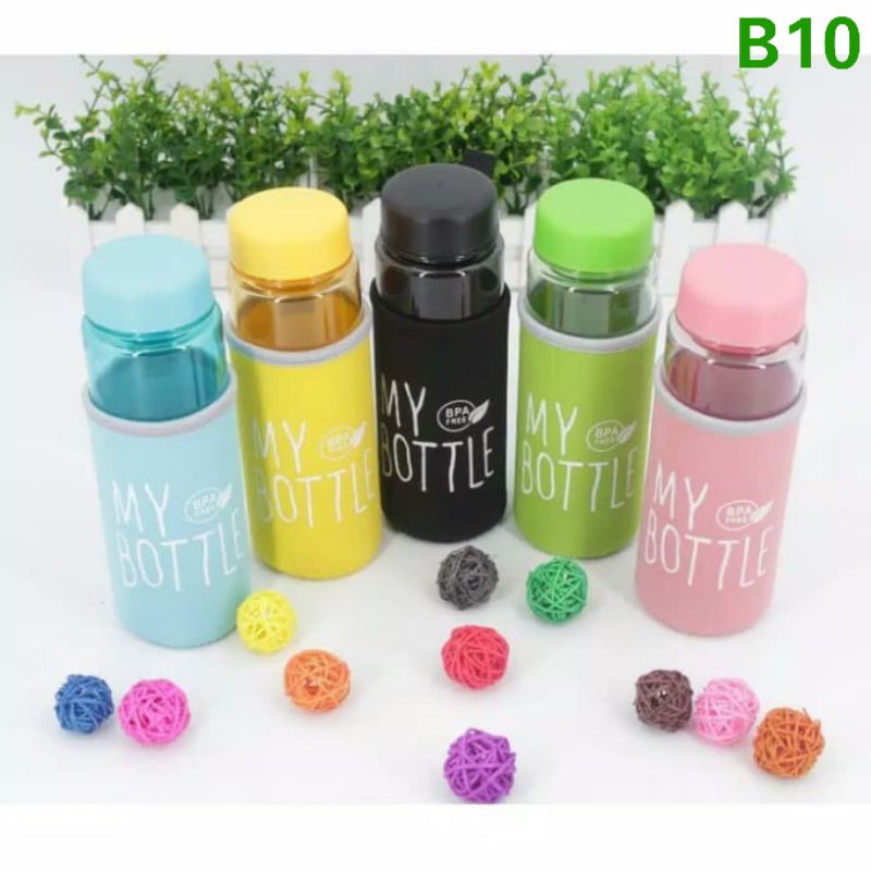 B ( B00010 ) MY BOTTLE TRANSPARAN WARNA FREE SPON BUSA / HARGA GROSIR