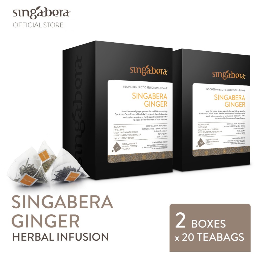 

Singabera Ginger - Herbal / Seduhan Herba - 2 @ 20 teabags