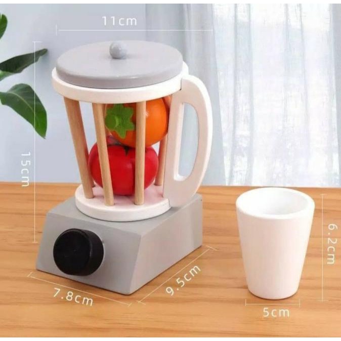 Wooden Cooking Toys Set - Alat Masak Mainan Kayu - Juicer