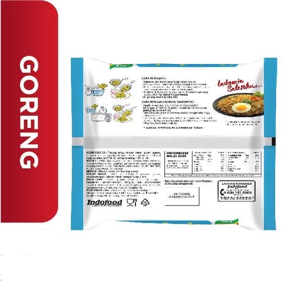 INDOMIE GORENG AYAM PANGGANG JUMBO 127G DUS ISI 24 MI INSTAN HALAL