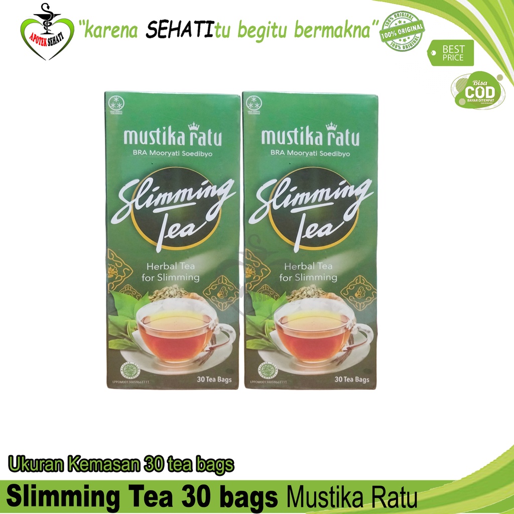 SLIMMING TEA HERBAL PELANGSING Mustika Ratu Teh Diet dan Detox