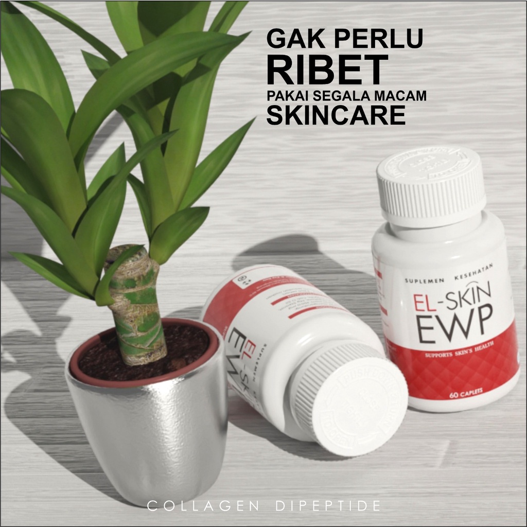 Elskin EWP Kolagen Suplemen Kecantikan Pemutih Seluruh Badan Wanita Dan Pria