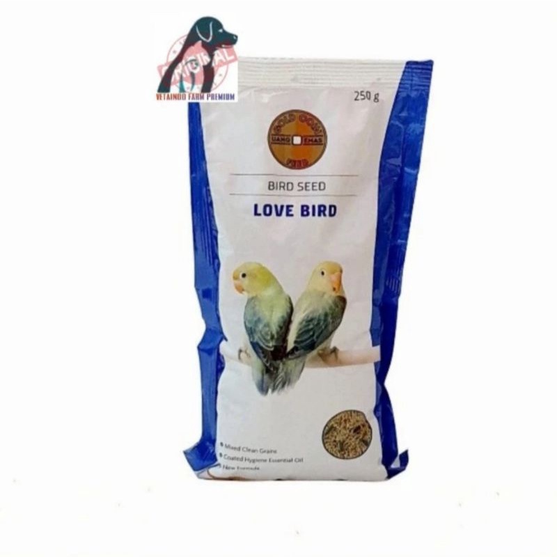 PAKAN GOLD COIN 250 GR MAKANAN BURUNG LOVEBIRD GOLD KOIN LOVEBIRD