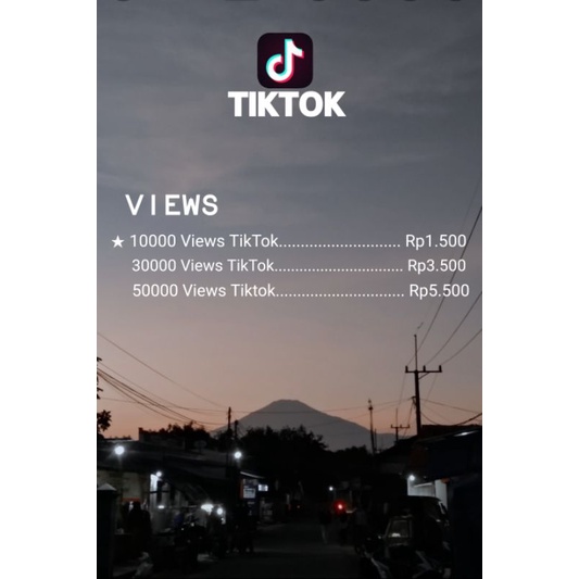 Tiktok views termurah