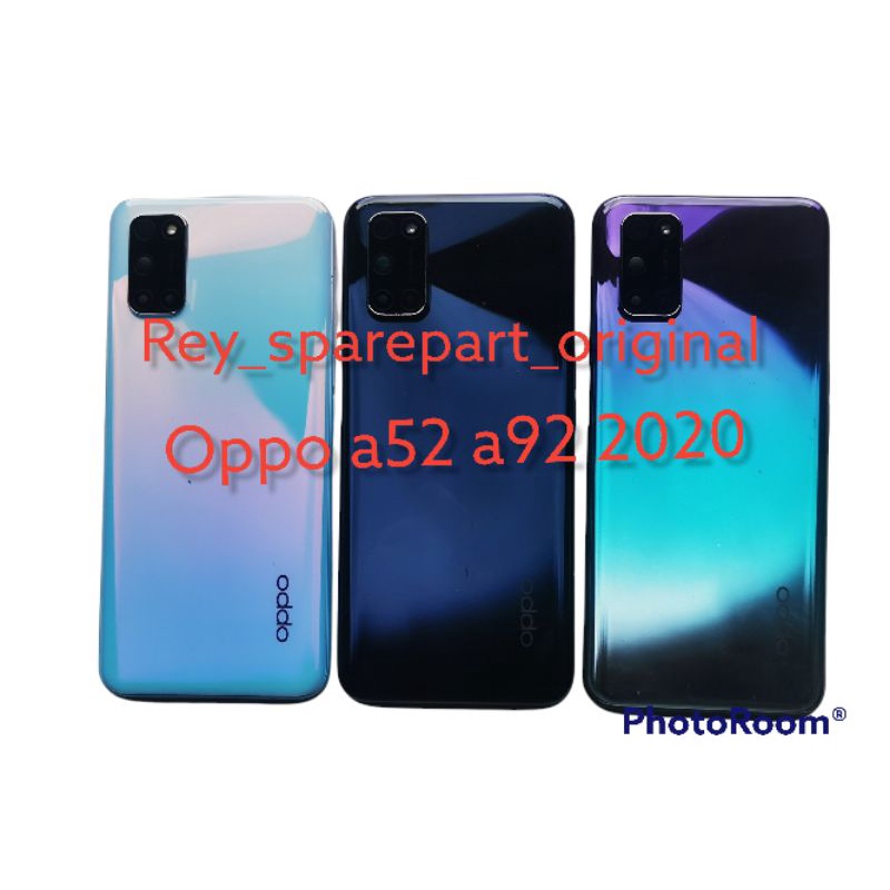 Tutup Casing Backdoor Belakang Dan Bezel tengah Oppo A52  A92  2020 Original Bukan kw
