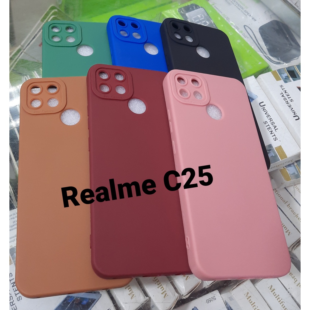 CASE PRO KAMERA REALME C31 SILIKON PRO CAMERA REALME C25 SOFTCASE MACARON REALME C35