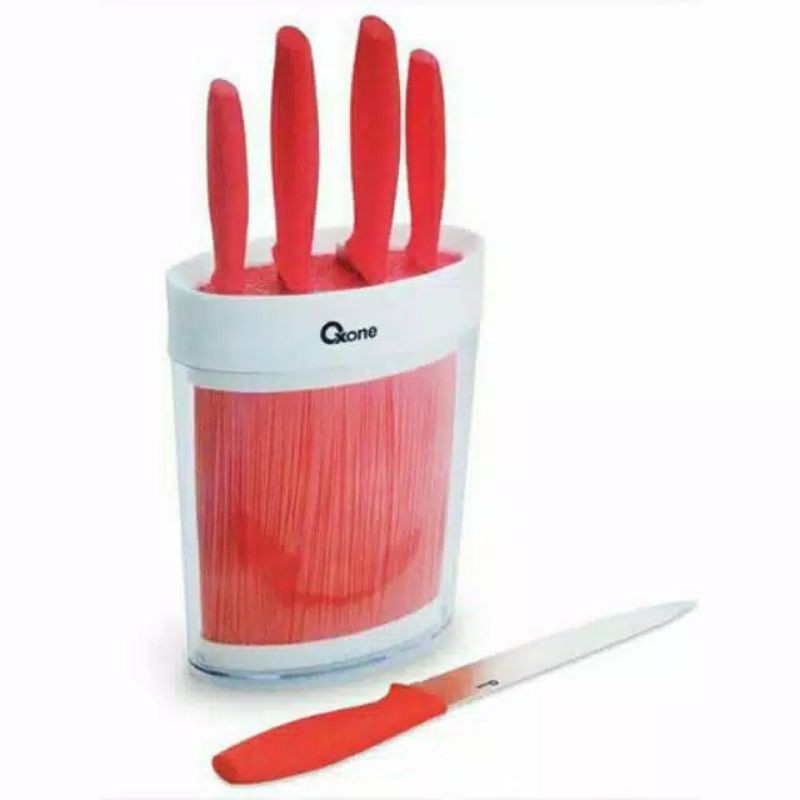 Oxone Ox-906 Pisau Set Knife Dapur Pemotong Alat Potong Daging Buah Makanan Tempatnya Wadah Ox 906